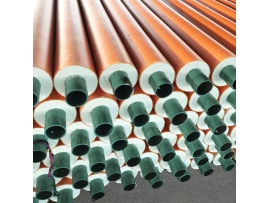 The one-step technics of polyurethane prefabricated directly buried insulating pipe