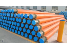 The one-step technics of polyurethane prefabricated directly buried insulating pipe