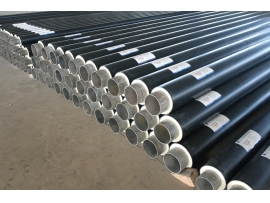 The one-step technics of polyurethane prefabricated directly buried insulating pipe